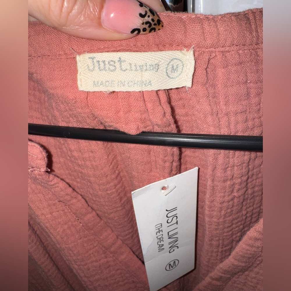 Women's Rust Pink Dress Ruffled - Picture 4 of 4